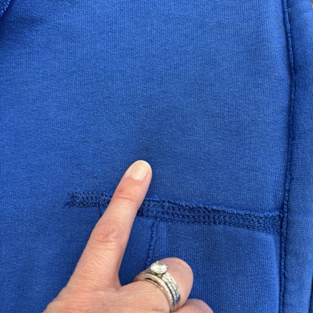 Abercrombie & Fitch Kids Blue Hoodie Muscle Size M Zip Up Cobalt - Picture 13 of 14
